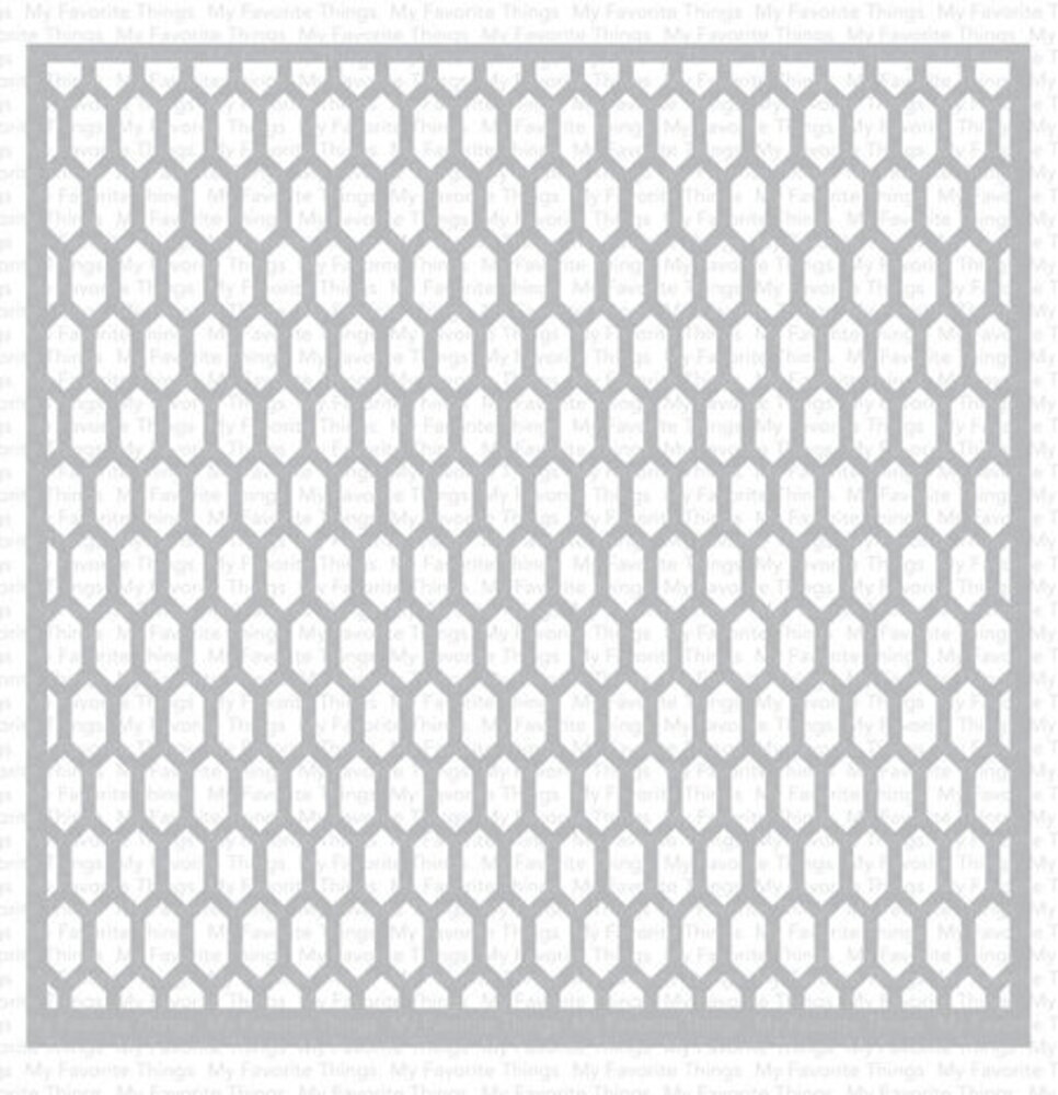 My Favorite Things Happy Hexagons Stencil (ST-183) My Favorite Things Happy Hexagons Stencil (ST-183)