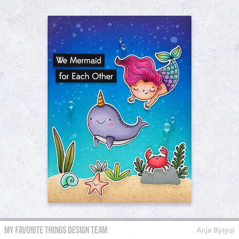 My Favorite Things Mermaid for Each Other Clear Stamps (CS-803)
