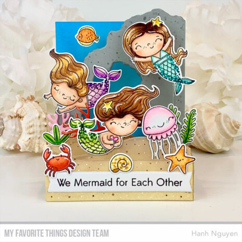 My Favorite Things Mermaid for Each Other Clear Stamps (CS-803)