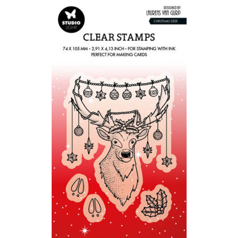 Studio Light Essentials Clear Stamp Christmas Deer (BL-ES-STAMP487 ...