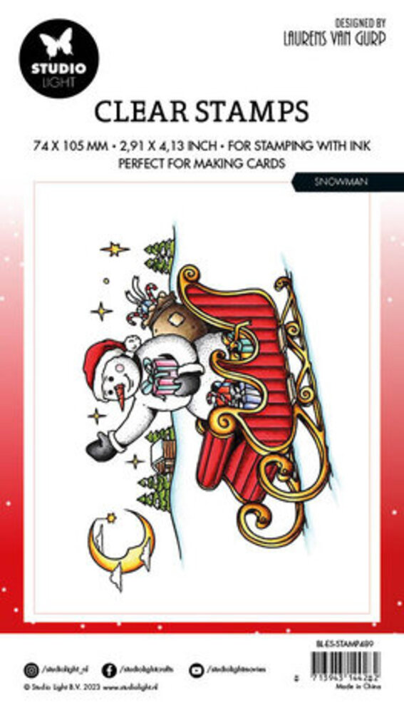 Studio Light Essentials Clear Stamp Snowman (BL-ES-STAMP489) Studio Light Essentials Clear Stamp Snowman (BL-ES-STAMP489)
