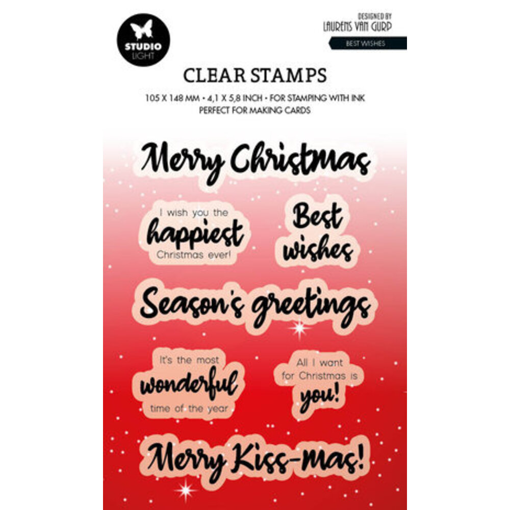 Studio Light Essentials Clear Stamp Best Wishes (BL-ES-STAMP491 ...