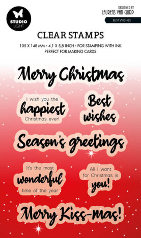Studio Light Essentials Clear Stamp Best Wishes (BL-ES-STAMP491)