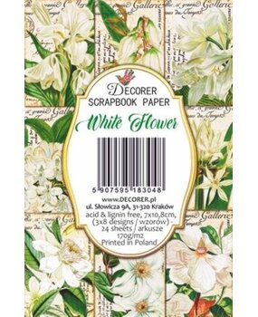 Decorer White Flower Paper Pack (7x10,8cm) (DECOR-M120) Decorer White Flower Paper Pack (7x10,8cm) (DECOR-M120)
