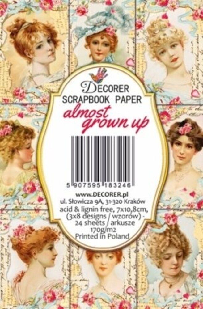 Decorer Almost Grown Up Paper Pack (7x10,8cm) (DECOR-M121) Decorer Almost Grown Up Paper Pack (7x10,8cm) (DECOR-M121)