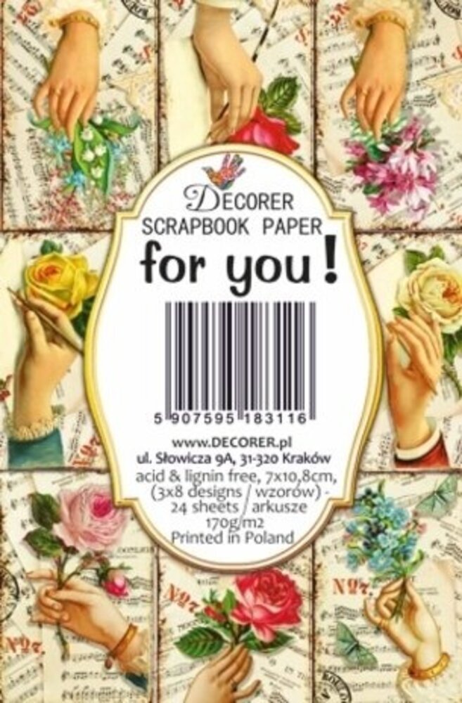 Decorer For You! Paper Pack (7x10,8cm) (DECOR-M122) Decorer For You! Paper Pack (7x10,8cm) (DECOR-M122)
