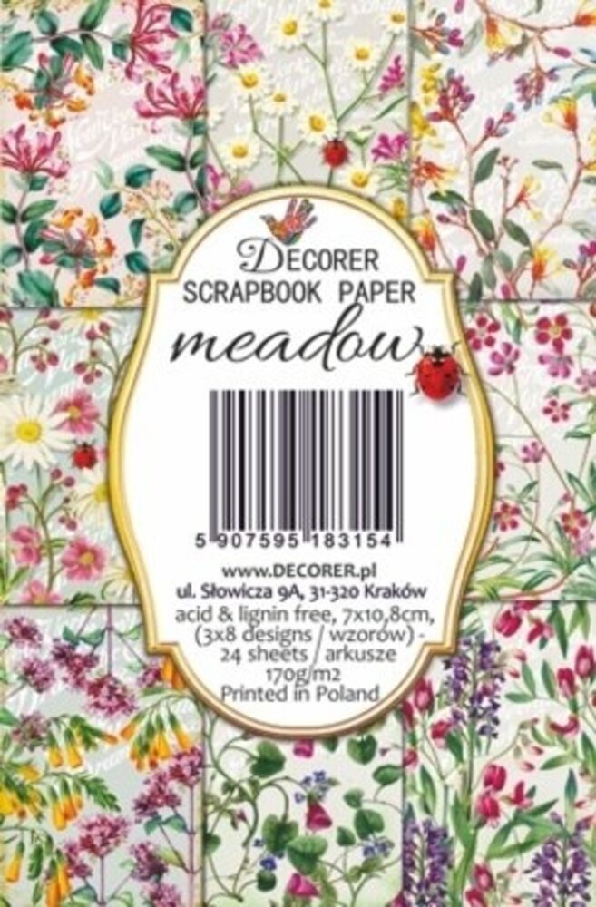Decorer Meadow Paper Pack (7x10,8cm) (DECOR-M123) Decorer Meadow Paper Pack (7x10,8cm) (DECOR-M123)