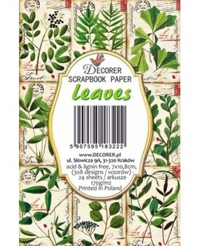 Decorer Leaves Paper Pack (7x10,8cm) (DECOR-M124) Decorer Leaves Paper Pack (7x10,8cm) (DECOR-M124)