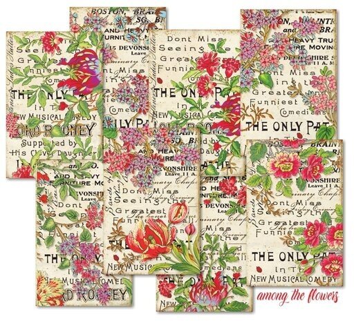 Decorer Among the Flowers Paper Pack (7x10,8cm) (DECOR-M125)
