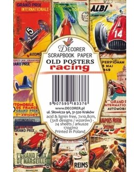 Decorer Old Posters Racing Paper Pack (7x10,8cm) (DECOR-M128) Decorer Old Posters Racing Paper Pack (7x10,8cm) (DECOR-M128)