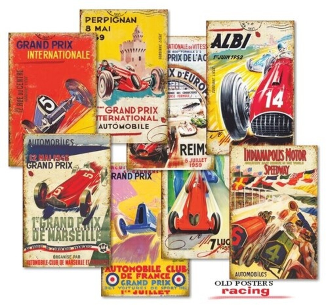 Decorer Old Posters Racing Paper Pack (7x10,8cm) (DECOR-M128) Decorer Old Posters Racing Paper Pack (7x10,8cm) (DECOR-M128)