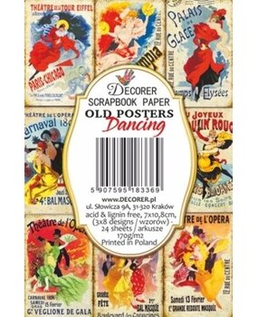 Decorer Old Posters Dancing Paper Pack (7x10,8cm) (DECOR-M129) Decorer Old Posters Dancing Paper Pack (7x10,8cm) (DECOR-M129)