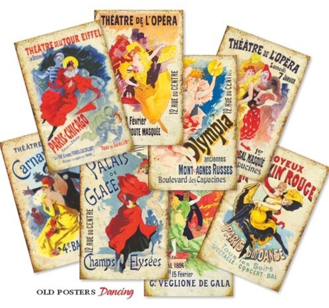 Decorer Old Posters Dancing Paper Pack (7x10,8cm) (DECOR-M129) Decorer Old Posters Dancing Paper Pack (7x10,8cm) (DECOR-M129)