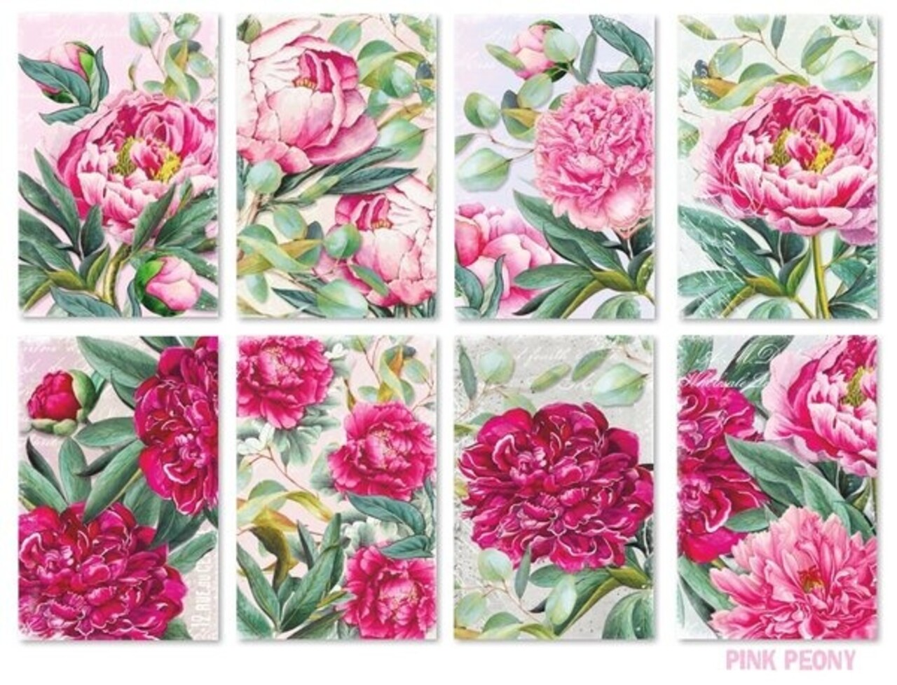 Decorer Pink Peony Paper Pack (7x10,8cm) (DECOR-M132) Decorer Pink Peony Paper Pack (7x10,8cm) (DECOR-M132)