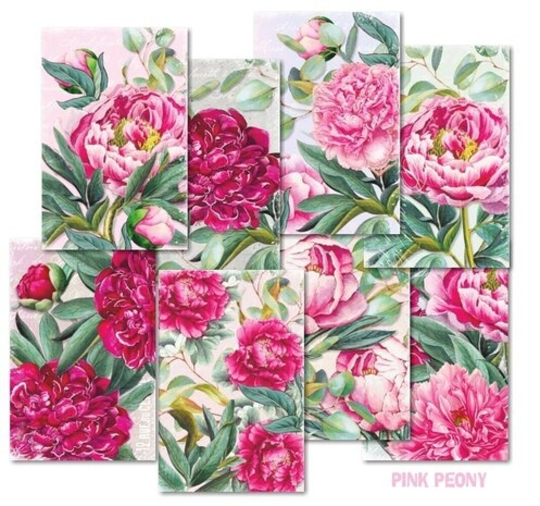 Decorer Pink Peony Paper Pack (7x10,8cm) (DECOR-M132) Decorer Pink Peony Paper Pack (7x10,8cm) (DECOR-M132)
