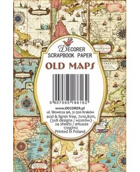 Decorer Old Maps Paper Pack (7x10,8cm) (DECOR-M133) Decorer Old Maps Paper Pack (7x10,8cm) (DECOR-M133)