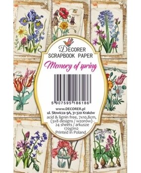Decorer Memory of Spring Paper Pack (7x10,8cm) (DECOR-M135) Decorer Memory of Spring Paper Pack (7x10,8cm) (DECOR-M135)