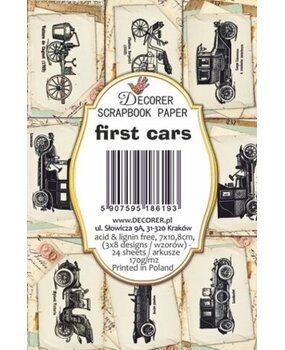 Decorer First Cars Paper Pack (7x10,8cm) (DECOR-M136) Decorer First Cars Paper Pack (7x10,8cm) (DECOR-M136)