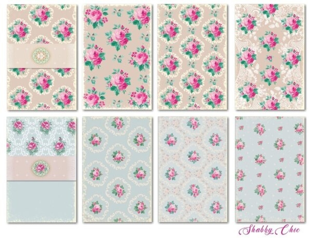 Decorer Shabby Chic Paper Pack (7x10,8cm) (DECOR-M138) Decorer Shabby Chic Paper Pack (7x10,8cm) (DECOR-M138)