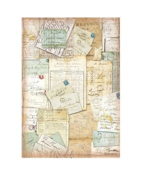 Stamperia Around the World Letters Rice Paper A4 (DFSA4777) Stamperia Around the World Letters Rice Paper A4 (DFSA4777)