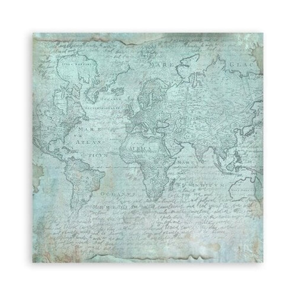 Stamperia Around the World 12x12 Inch Fabric Sheets (SBPLT14) Stamperia Around the World 12x12 Inch Fabric Sheets (SBPLT14)