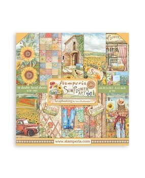 Stamperia Sunflower Art 8x8 Inch Paper Pack (SBBS83) Stamperia Sunflower Art 8x8 Inch Paper Pack (SBBS83)