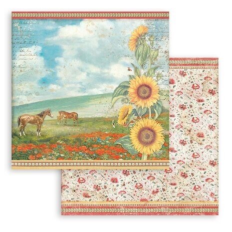 Stamperia Sunflower Art 8x8 Inch Paper Pack (SBBS83) Stamperia Sunflower Art 8x8 Inch Paper Pack (SBBS83)