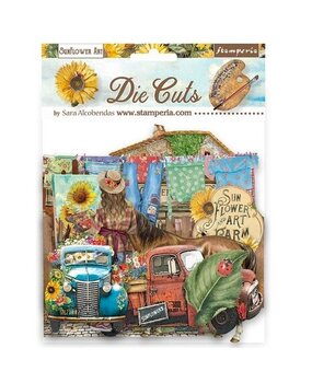 Stamperia Sunflower Art Die Cuts (DFLDC77) Stamperia Sunflower Art Die Cuts (DFLDC77)