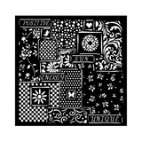 Stamperia Sunflower Art Thick Stencil 18x18cm Patchwork (KSTDQ84)