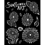 Stamperia Sunflower Art Thick Stencil 20x25cm Sunflowers (KSTD136)