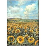 Stamperia Sunflower Art Landscape Rice Paper A4 (DFSA4770)