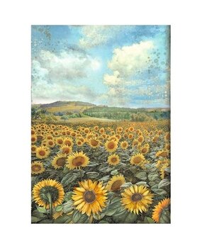 Stamperia Sunflower Art Landscape Rice Paper A4 (DFSA4770)