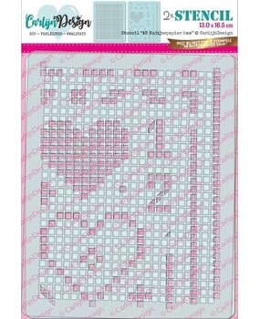 Carlijn Design Stencil A6 Ruitjespapier 5mm (CDSC-0026) Carlijn Design Stencil A6 Ruitjespapier 5mm (CDSC-0026)