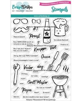 Carlijn Design Stempels Mannenkaart (CDST-0101) Carlijn Design Stempels Mannenkaart (CDST-0101)