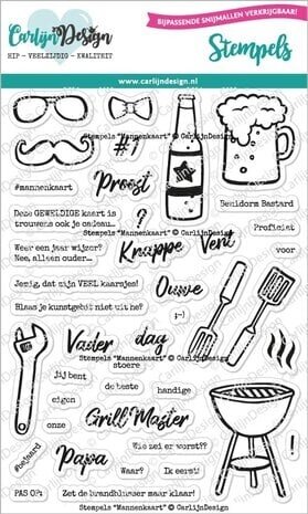 Carlijn Design Stempels Mannenkaart (CDST-0101) Carlijn Design Stempels Mannenkaart (CDST-0101)