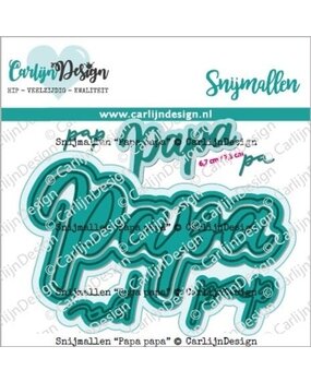 Carlijn Design Snijmallen Papa papa (CDSN-0225) Carlijn Design Snijmallen Papa papa (CDSN-0225)
