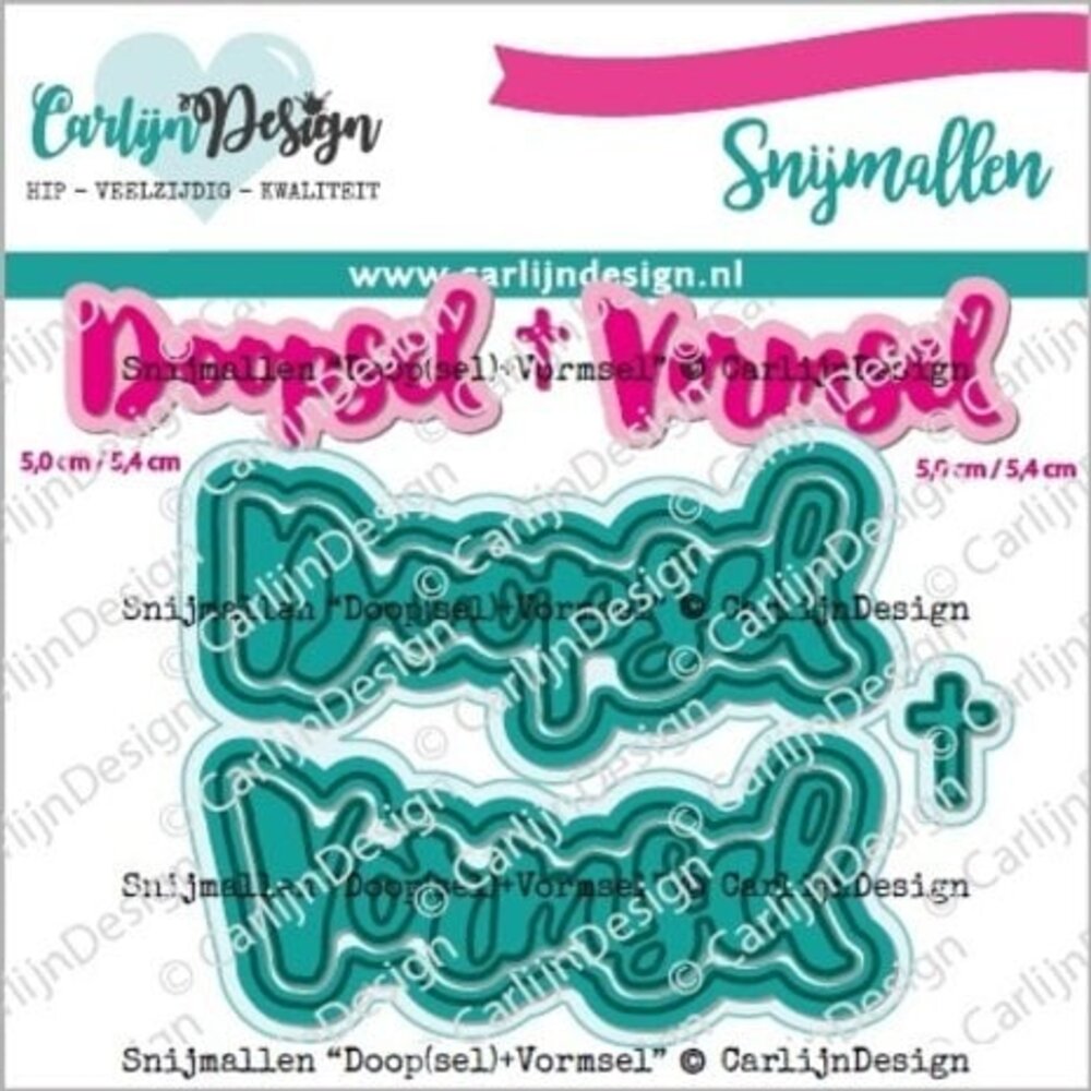 Carlijn Design Snijmallen Doopsel & Vormsel (CDSN-0231) Carlijn Design Snijmallen Doopsel & Vormsel (CDSN-0231)