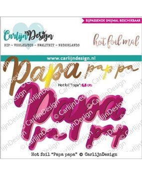 Carlijn Design Hot Foil Papa papa (CDHF-0029)