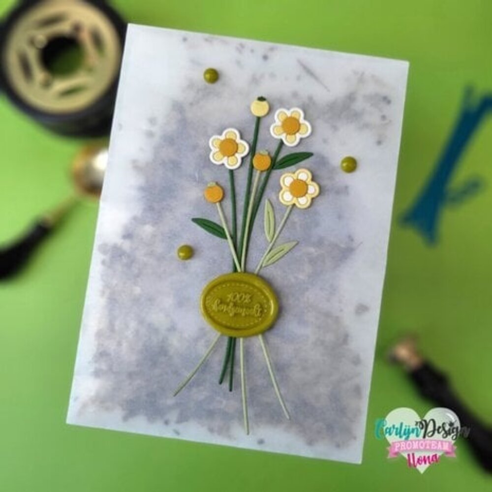 Carlijn Design Wax Seal Stamper 1 Inch 100% Handgemaakt (CDWX-0028)