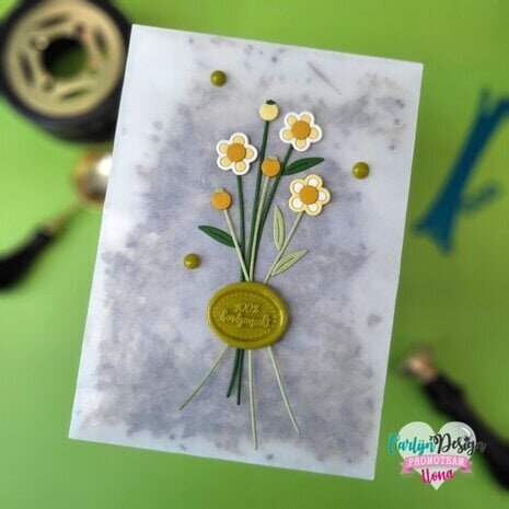 Carlijn Design Wax Seal Stamper 1 Inch 100% Handgemaakt (CDWX-0028)