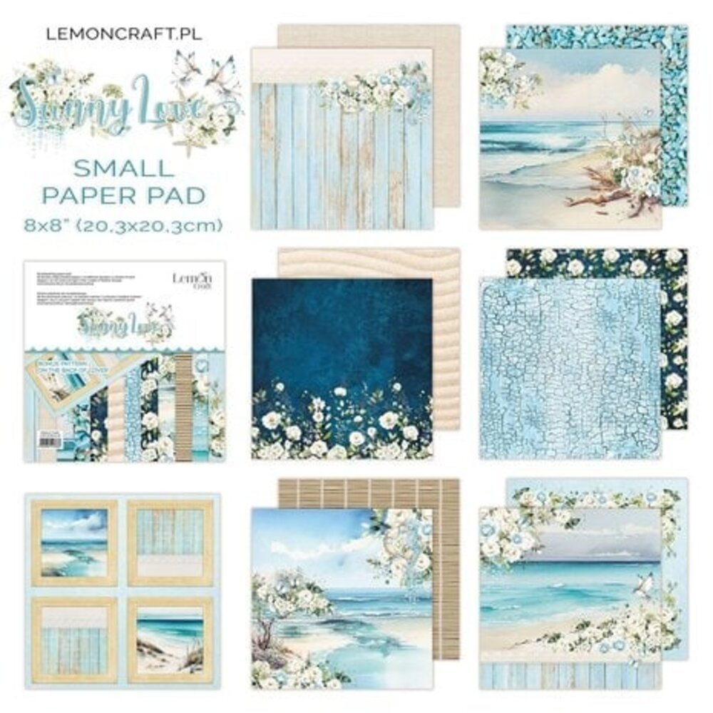 LemonCraft Sunny Love 8x8 Inch Paper Pad (LEM-SUNLO-02)