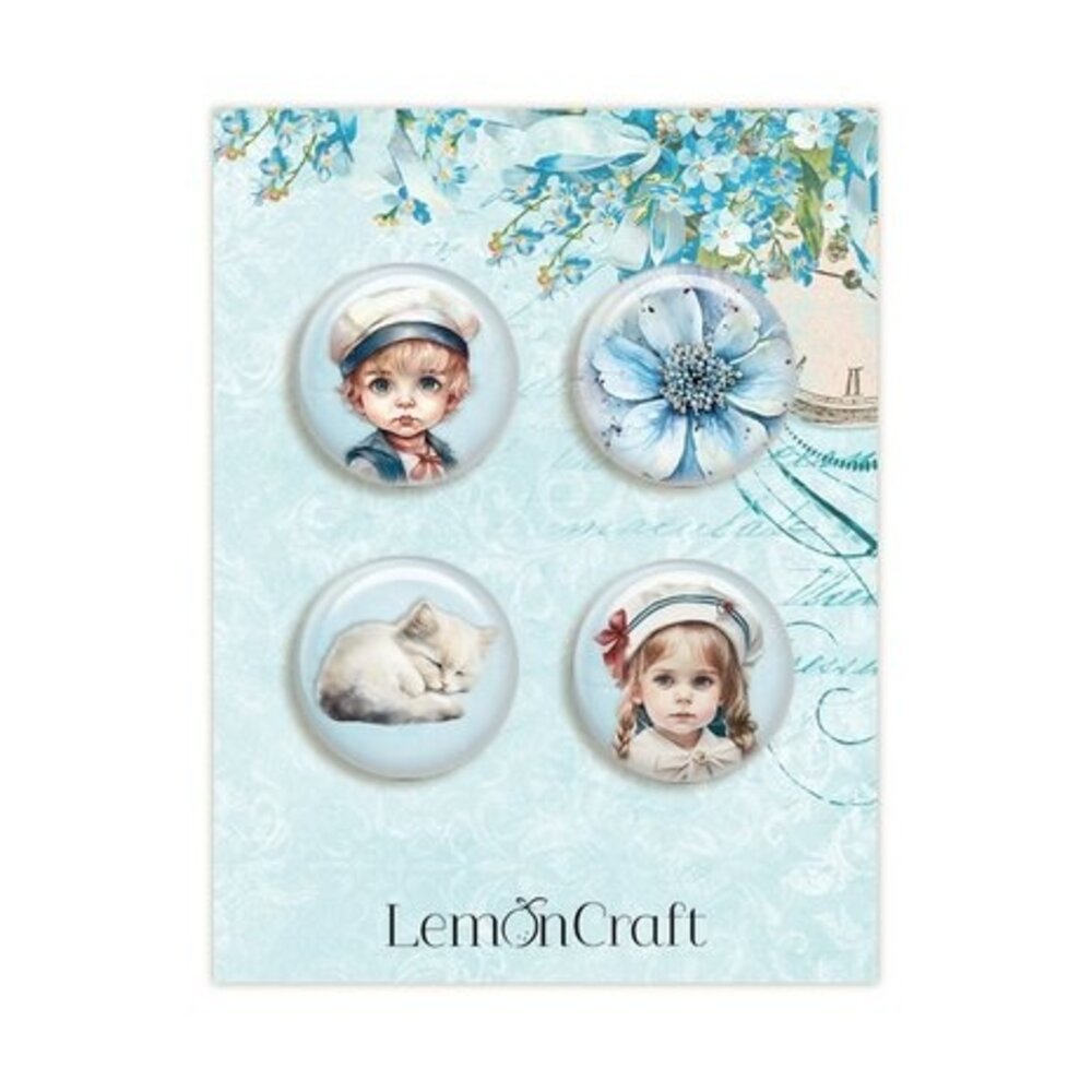 LemonCraft Sunny Love Buttons (LEM-SUNLO-04)