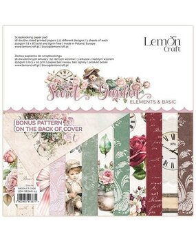 LemonCraft Secret Garden 8x8 Inch Elements & Basic Paper Pad (LEM-SEGAR-03) LemonCraft Secret Garden 8x8 Inch Elements & Basic Paper Pad (LEM-SEGAR-03)