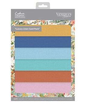 Crafter's Companion Venetian Grace A4 Luxury Linen Card Pack (VEG-LINEN-A4)