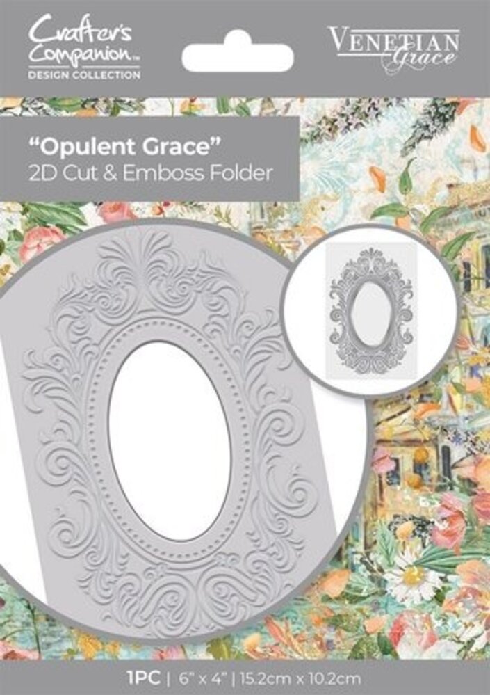 Crafter's Companion Venetian Grace Cut & Embossing Folder Opulent Grace (VEG-CEF-OPGR)