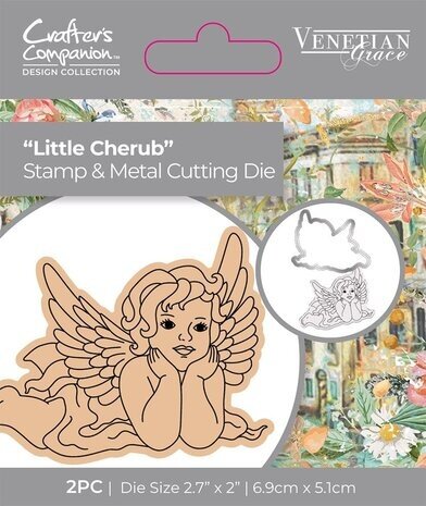 Crafter's Companion Venetian Grace Stamp & Die Little Cherub (VEG-STD-LICH) Crafter's Companion Venetian Grace Stamp & Die Little Cherub (VEG-STD-LICH)