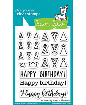 Lawn Fawn All The Party Hats Clear Stamps (LF2872)