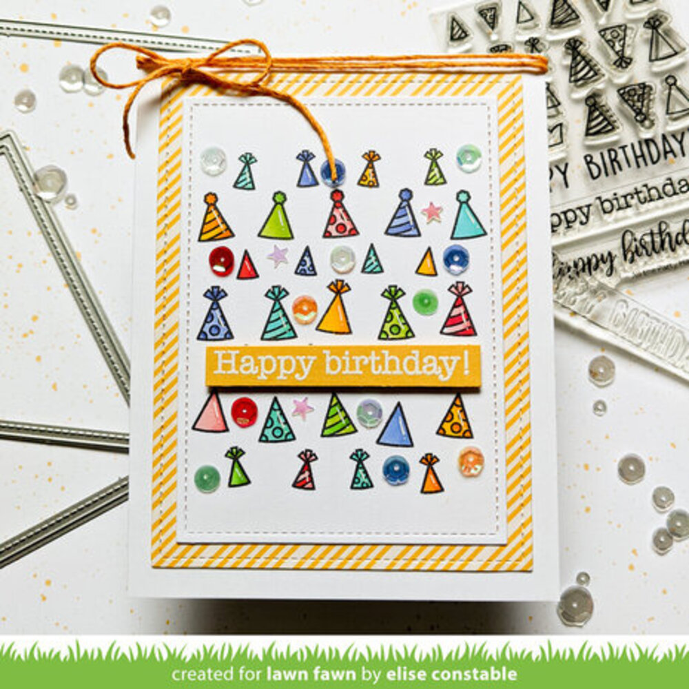 Lawn Fawn All The Party Hats Clear Stamps (LF2872)