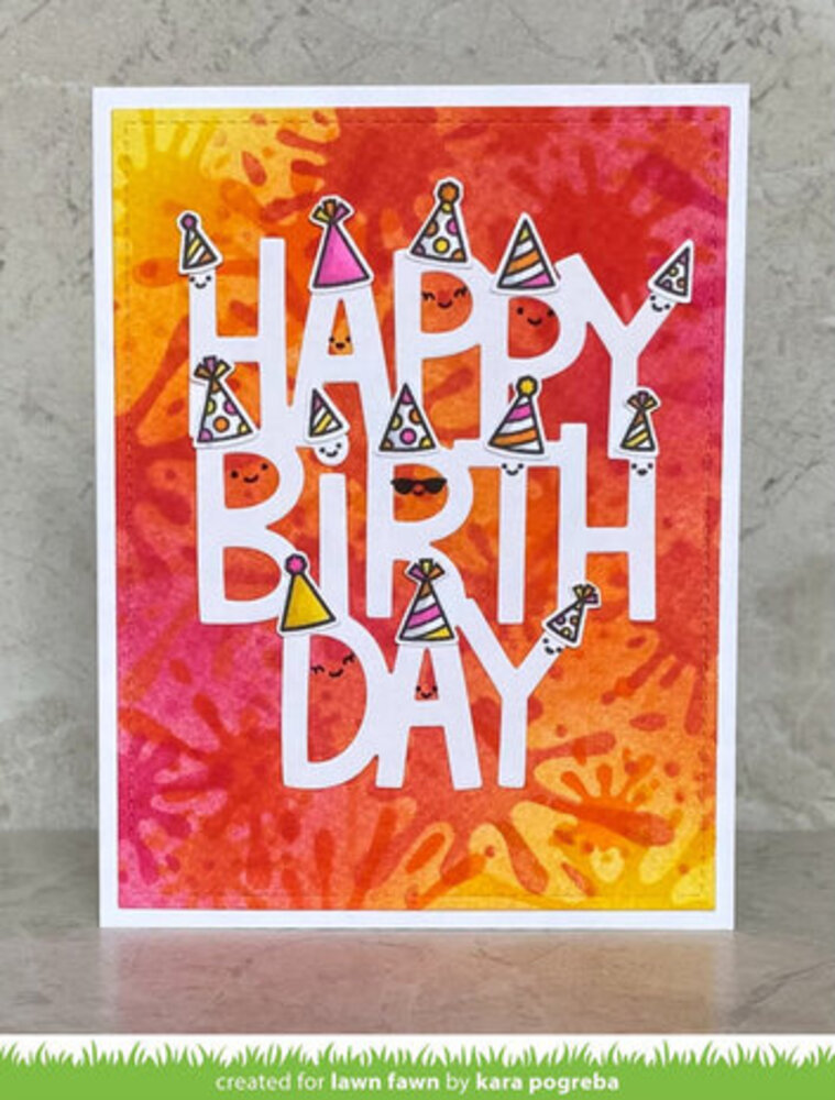 Lawn Fawn All The Party Hats Clear Stamps (LF2872)