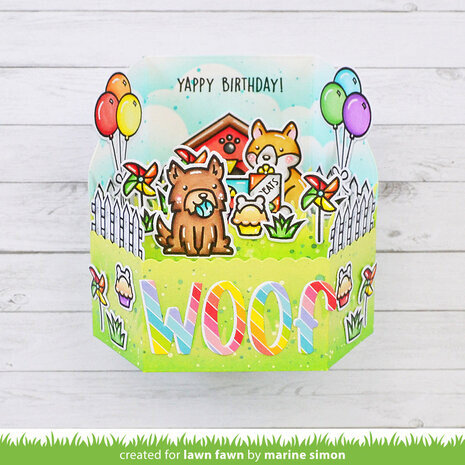 Lawn Fawn Yappy Birthday Clear Stamps (LF3158) Lawn Fawn Yappy Birthday Clear Stamps (LF3158)